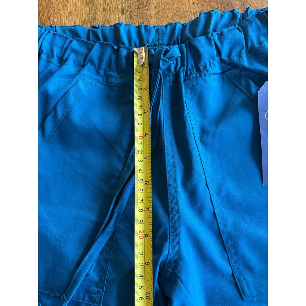 NWT Cherokee Workwear Revolution WW020 Scrub Pants XS Teal Unisex Cargo - Picture 6 of 10